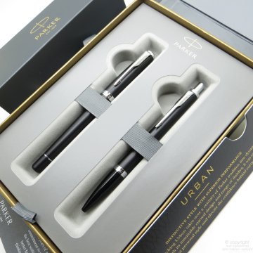 Parker Urban Mat Siyah Dolma Kalem + Tükenmez Kalem | İsme Özel Kalem | Hediyelik Kalem