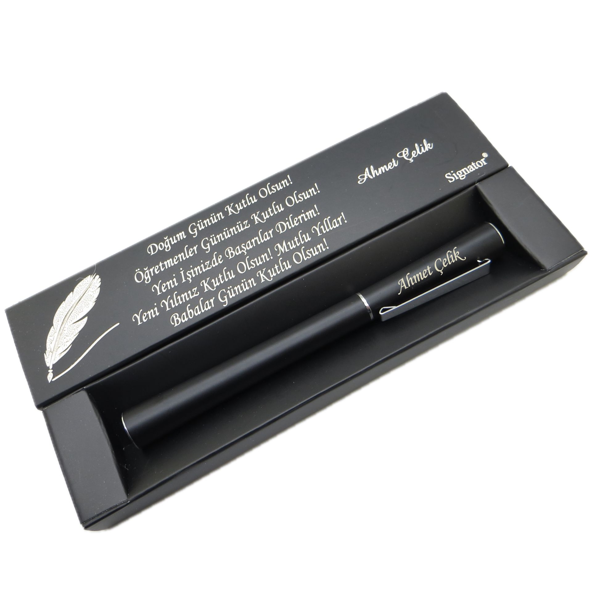 Signator® C573 Mat Siyah Roller Kalem | İsme Özel Kalem | Hediyelik Kalem