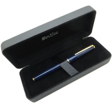 Scrikss Nostalji 85 Lacivert Altın Kendinden Pistonlu/Mürekkep Hazneli Dolma Kalem Eski Üretim