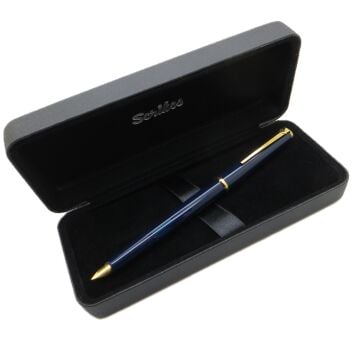 Scrikss Nostalji 85 Lacivert Altın Kendinden Pistonlu/Mürekkep Hazneli Dolma Kalem Eski Üretim