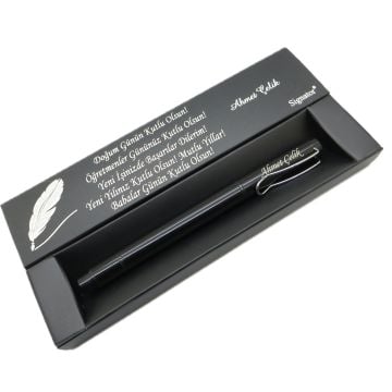 Signator® C588 Siyah Roller Kalem | İsme Özel Kalem | Hediyelik Kalem