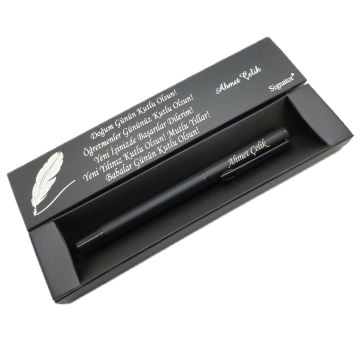 Signator® C593 Mat Siyah Roller Kalem | İsme Özel Kalem | Hediyelik Kalem