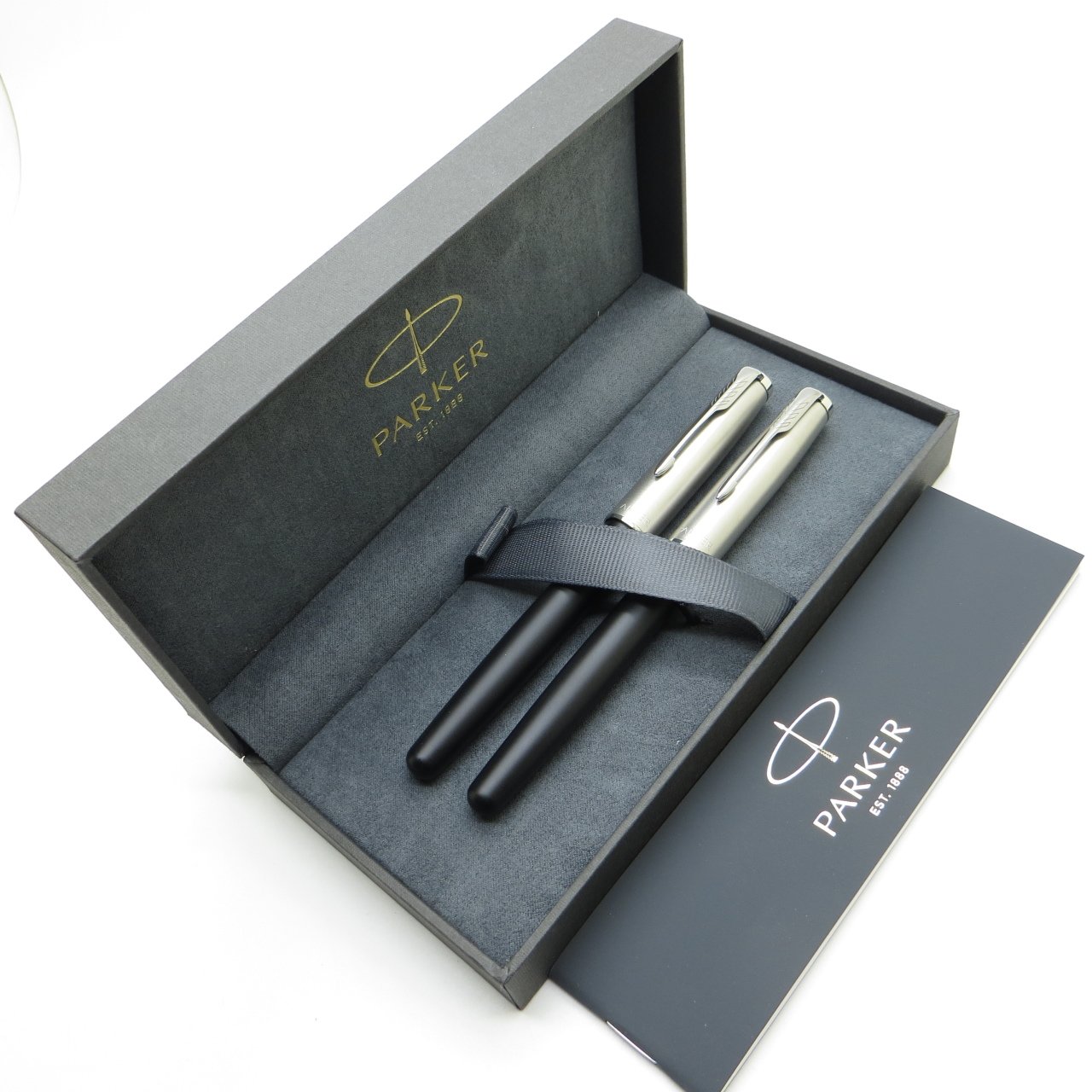 Parker Sonnet Essential Siyah CT Dolma Kalem + Roller Kalem Set | İsme Özel Kalem | Hediyelik Kalem