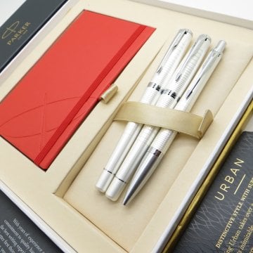Parker Urban Premium Desenli İnci Multi Set | Dolma Kalem + Roller Kalem + Tükenmez Kalem | İsme Özel Kalem