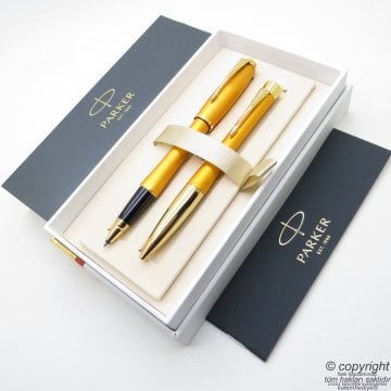 Parker Urban Premium Desenli Metal Roller Kalem + Tükenmez Kalem | İsme Özel Kalem | Hediyelik Kalem