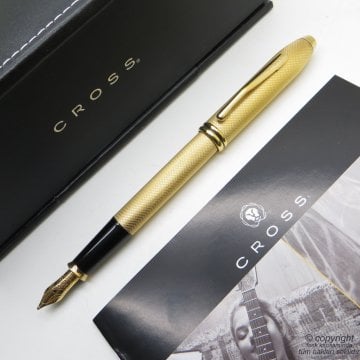 Cross Townsend Limited Edition 23 Ayar Altın Kaplama Dolma Kalem AT0046B-32MD-FD | Cross Kalem | İsme Özel Kalem