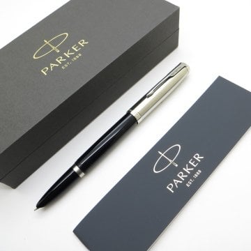 Parker 51 Siyah CT Dolma Kalem, F uç | İsme Özel Kalem | Hediyelik Kalem