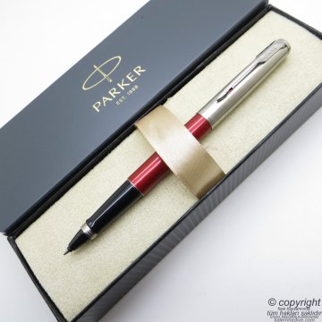 Parker Jotter Metal Kırmızı Roller Kalem | İsme Özel Kalem | Hediyelik Kalem