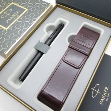 Parker IM Mat Metalik Siyah BT Roller Kalem | İsme Özel Kalem