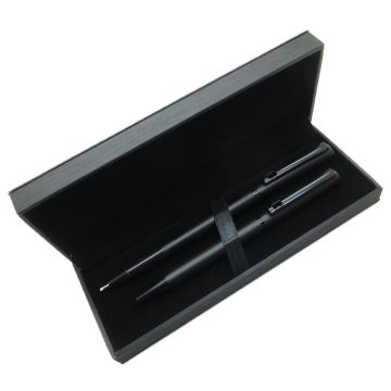 Signator® M521 Mat Siyah Kalem Seti - Roller Kalem + Tükenmez Kalem | İsme Özel Kalem | Hediyelik Kalem