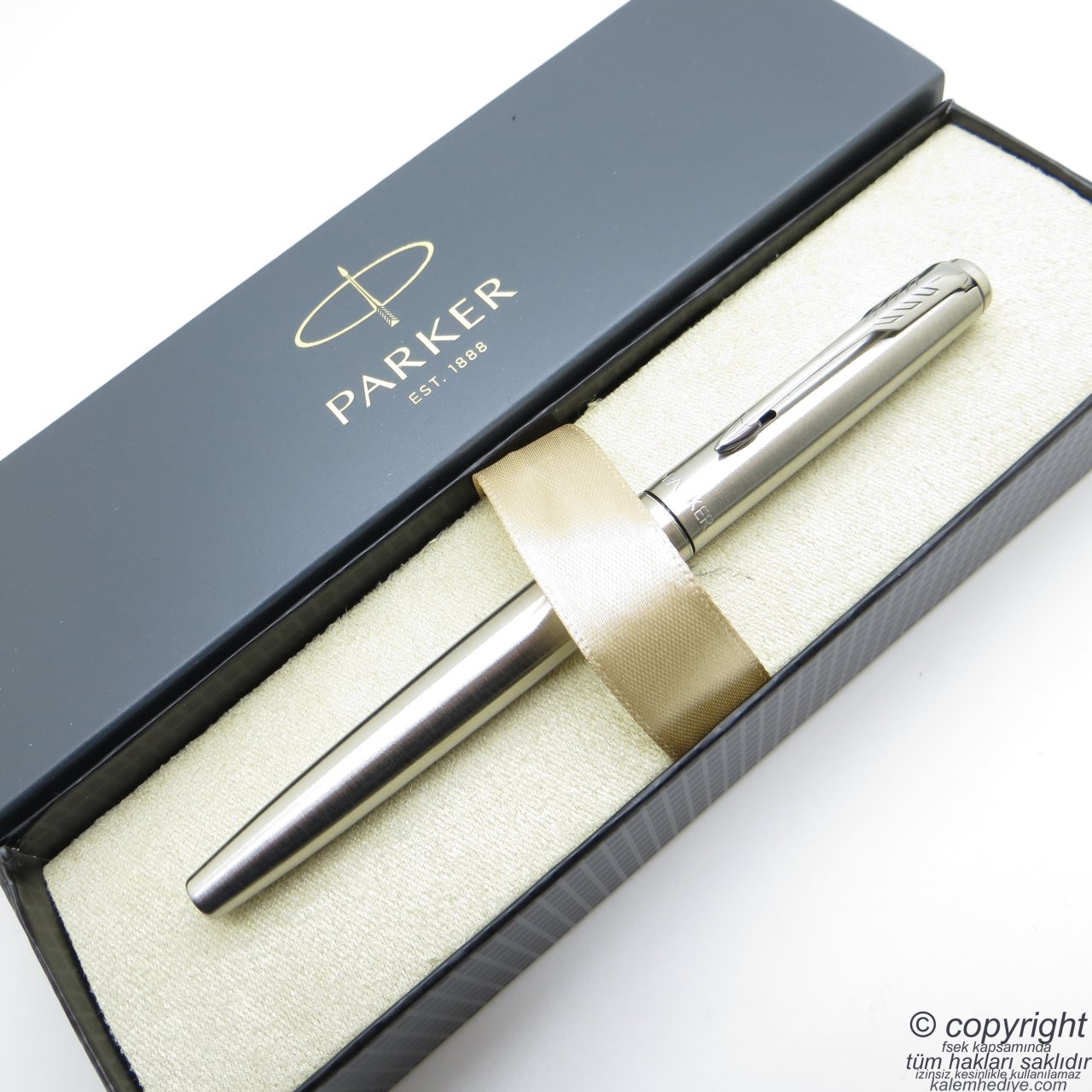 Parker Jotter Metal SS CT Roller Kalem | İsme Özel Kalem | Hediyelik Kalem