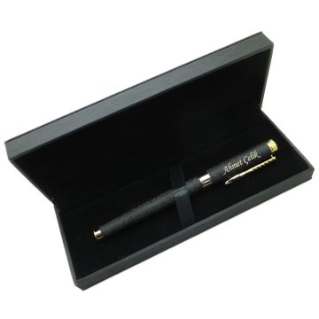 Signator® M530 Bazalt Siyah Crocodile Klipsli Roller Kalem | İsme Özel Kalem | Hediyelik Kalem