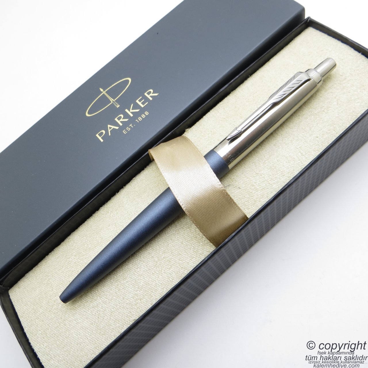 Parker Jotter Metal XL Mat Mavi Tükenmez Kalem | İsme Özel Kalem | Hediyelik Kalem
