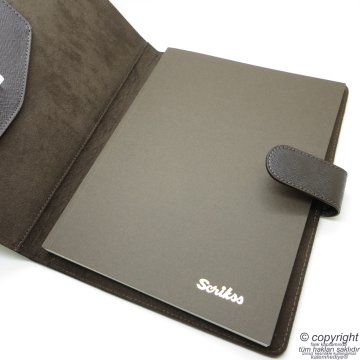 Scrikss İsme Özel Portföy + Kalem Hediyelik Set Kahve - SG188 İsme Özel Defter Set