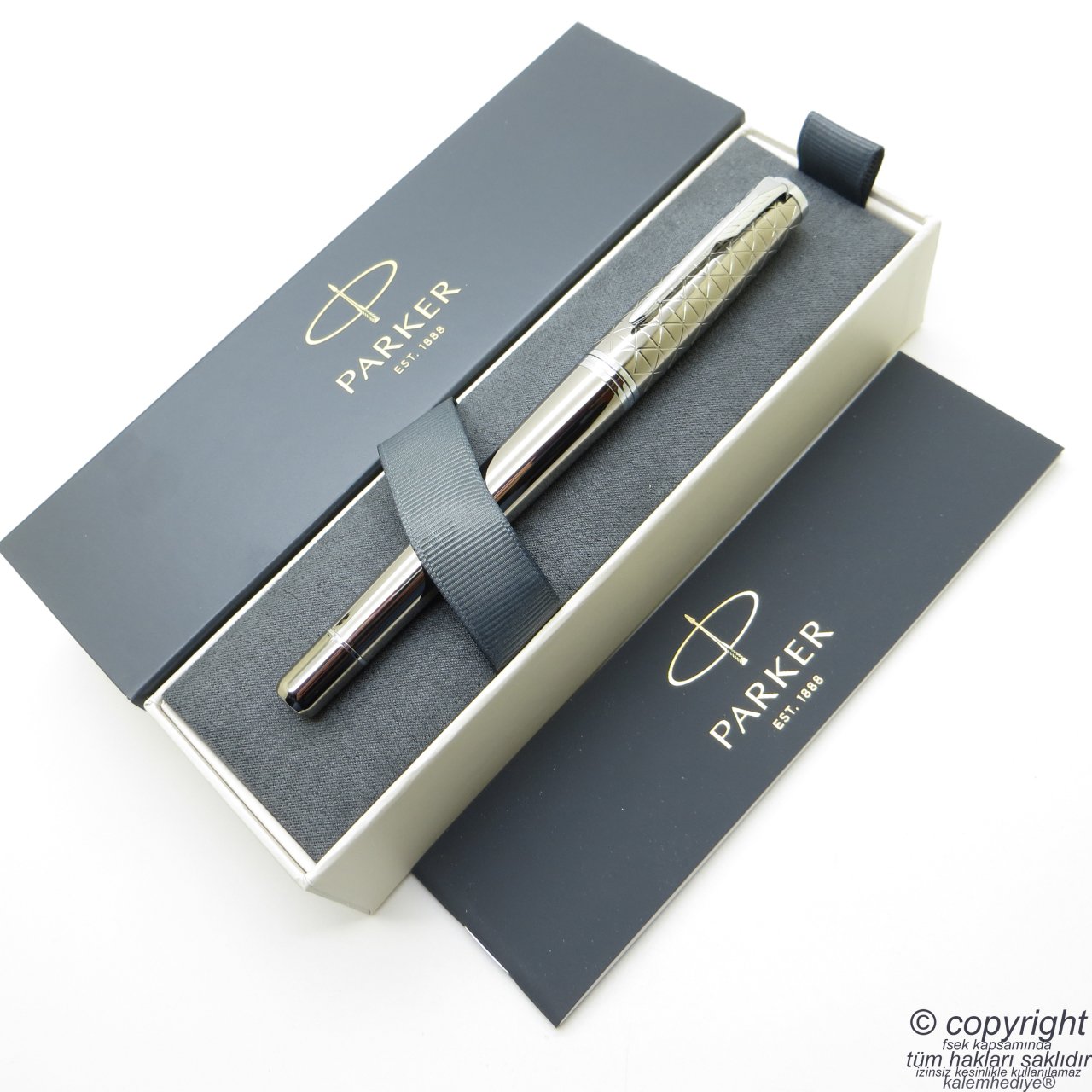 Parker Urban Premium Gümüş Yaldız Dolma Kalem | İsme Özel Kalem