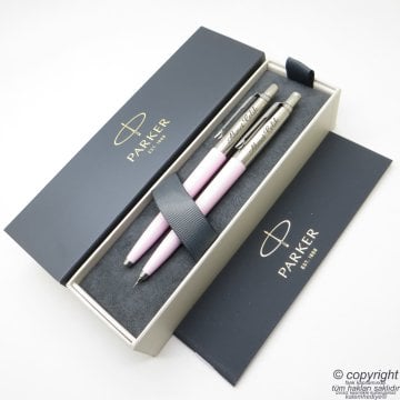 Parker Jotter Original Açık Pembe Tükenmez Kalem + 0.5 Versatil (uçlu) Kalem Set | İsme Özel Kalem | Hediyelik Kalem