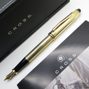 Cross 706 Townsend 10 Ayar Altın Kaplama Dolma Kalem (Altın Uç) | Cross Kalem | İsme Özel Kalem
