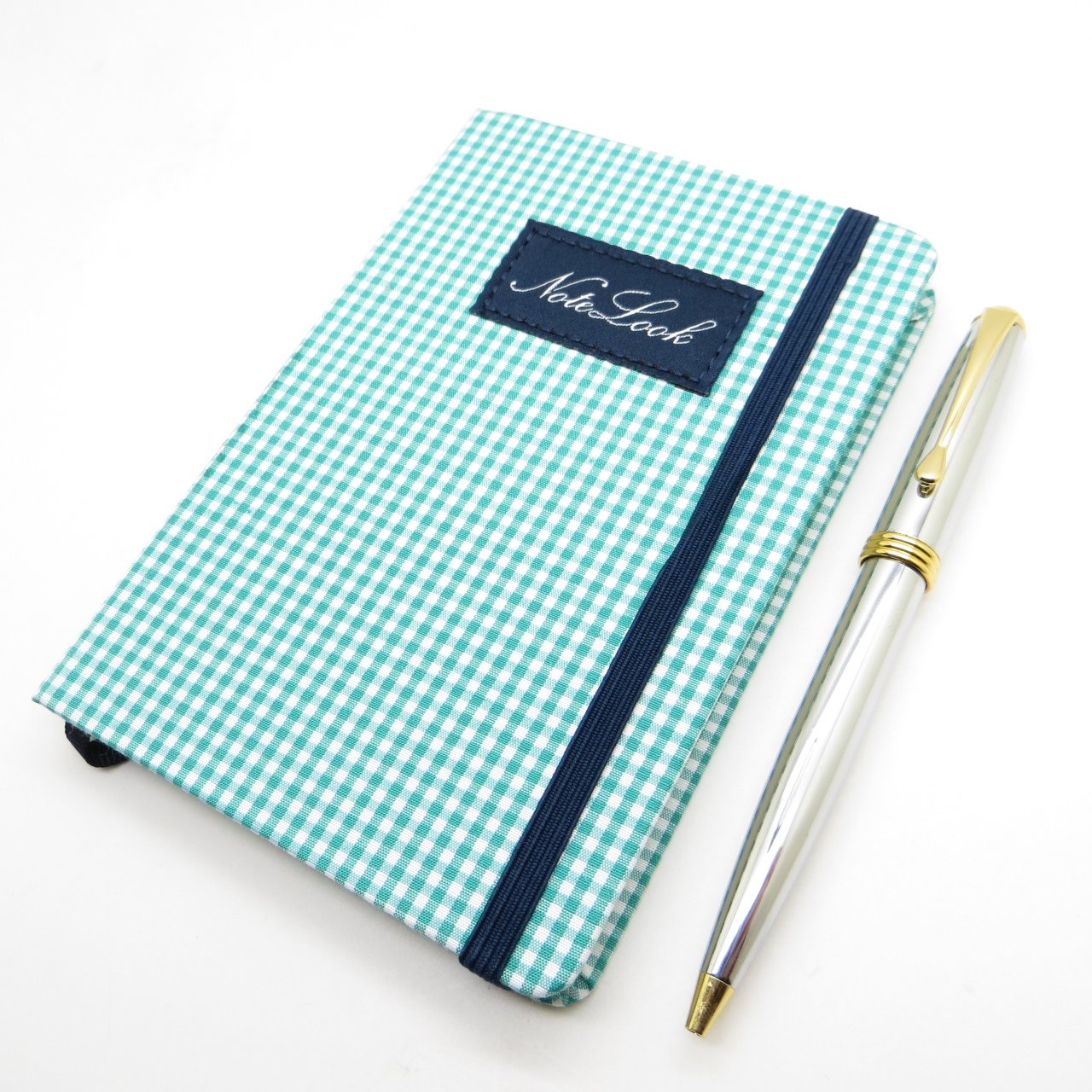 Scrikss Notelook Koton Yeşil Defter + İsme Özel Gold Krom Kalem | İsme Özel Hediye