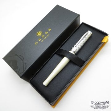 Cross Sauvage Moonstone Ivory Python Dolma Kalem | İsme Özel Kalem