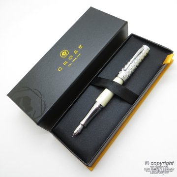 Cross Sauvage Moonstone Ivory Python Dolma Kalem | İsme Özel Kalem