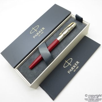 Parker Jotter Original Bordo GT Roller Kalem | İsme Özel Kalem | Hediyelik Kalem