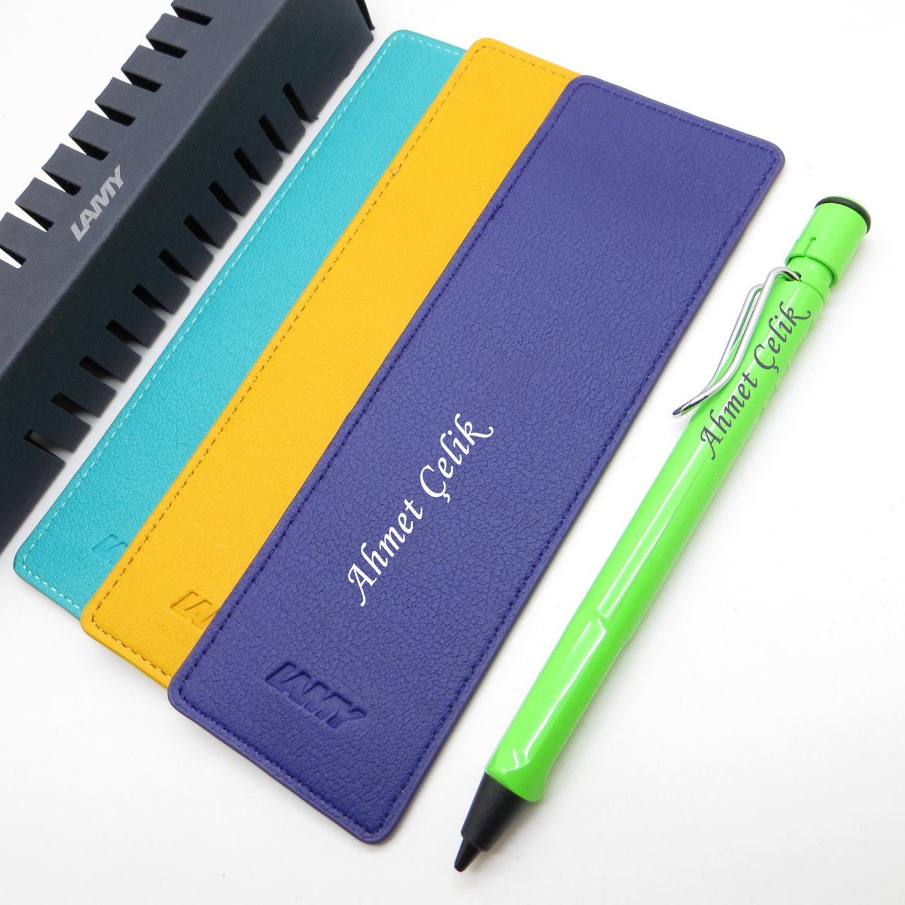 Lamy Safari 0.5mm Versatil Kalem Elma Yeşili + Kalem Kılıfı | Lamy Kalem | Hepsi İsme Özel