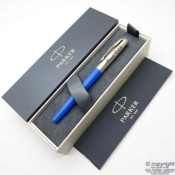 Parker Jotter Original Mavi GT Roller Kalem | İsme Özel Kalem | Hediyelik Kalem