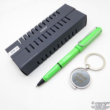 Lamy Safari Roller Kalem Elma Yeşili + Kalem Kılıfı | Lamy Kalem | Hepsi İsme Özel