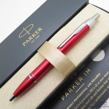 Parker IM Kırmızı Metal Tükenmez Kalem CT | İsme Özel