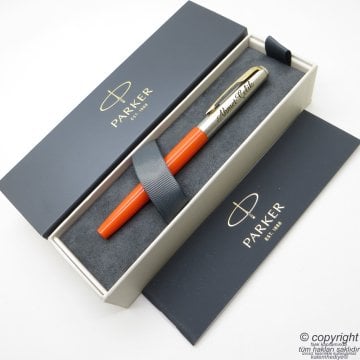 Parker Jotter Original Turuncu GT Roller Kalem | İsme Özel Kalem | Hediyelik Kalem