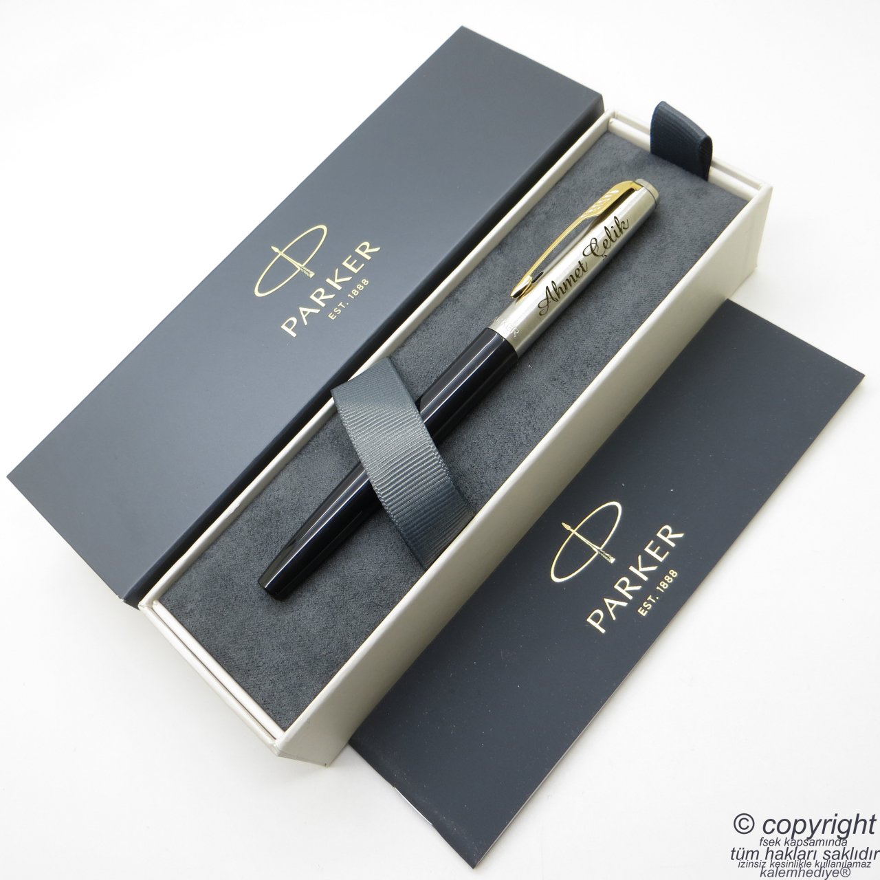 Parker Jotter Original Siyah GT Dolma Kalem | İsme Özel Kalem | Hediyelik Kalem