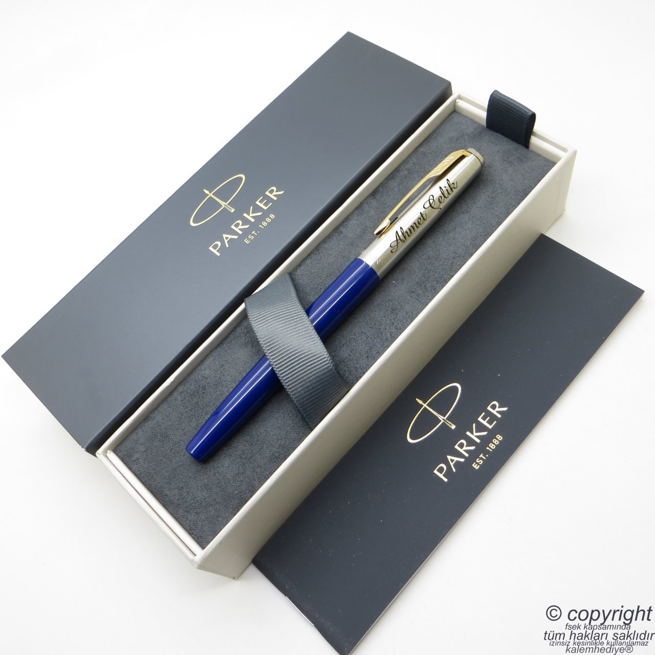 Parker Jotter Original Lacivert GT Dolma Kalem | İsme Özel Kalem | Hediyelik Kalem