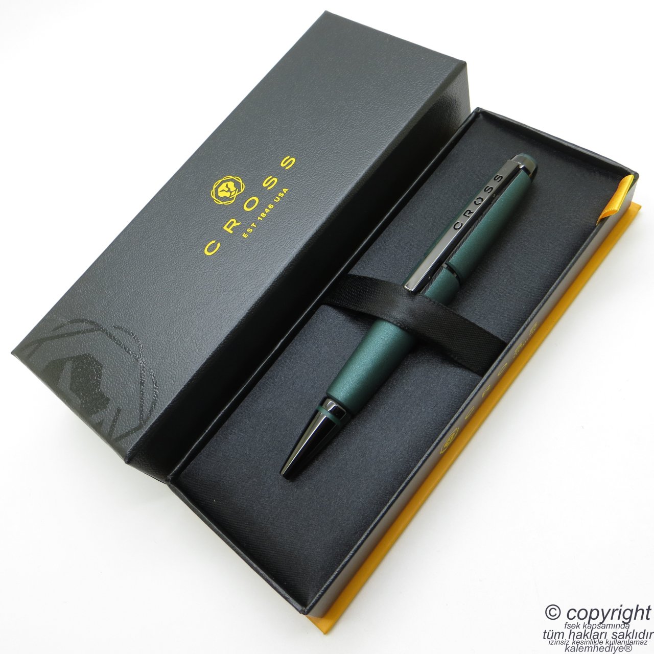 Cross Edge Roller Kalem Mat Yeşil | Cross | İsme Özel Kalem