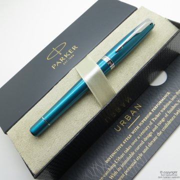 Parker Urban Turkuaz Yeşil Dolma Kalem | İsme Özel Kalem