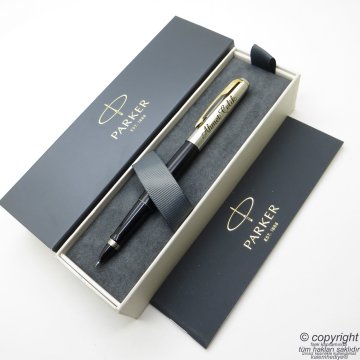 Parker Jotter Metal Mat Siyah GT Roller Kalem | İsme Özel Kalem | Hediyelik Kalem