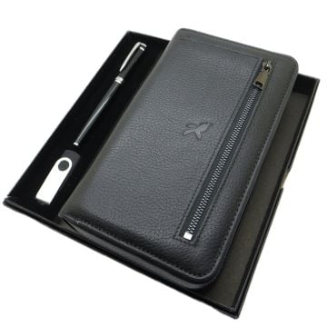 Kişiye Özel Deri Portföy Cüzdan + Usb Bellek ve Kalem Seti | Pierre Cardin Kalem + Hakiki Deri & El İşciliği Cüzdan Seti | İsme Özel Hediyelik Set