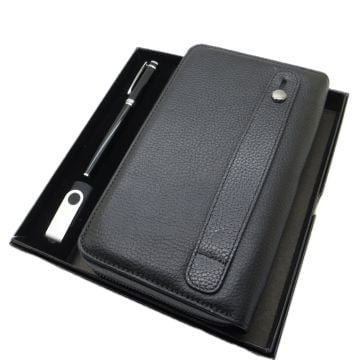 Kişiye Özel Deri Portföy Cüzdan + Usb Bellek ve Kalem Seti | Pierre Cardin Kalem + Hakiki Deri & El İşciliği Cüzdan Seti | İsme Özel Hediyelik Set