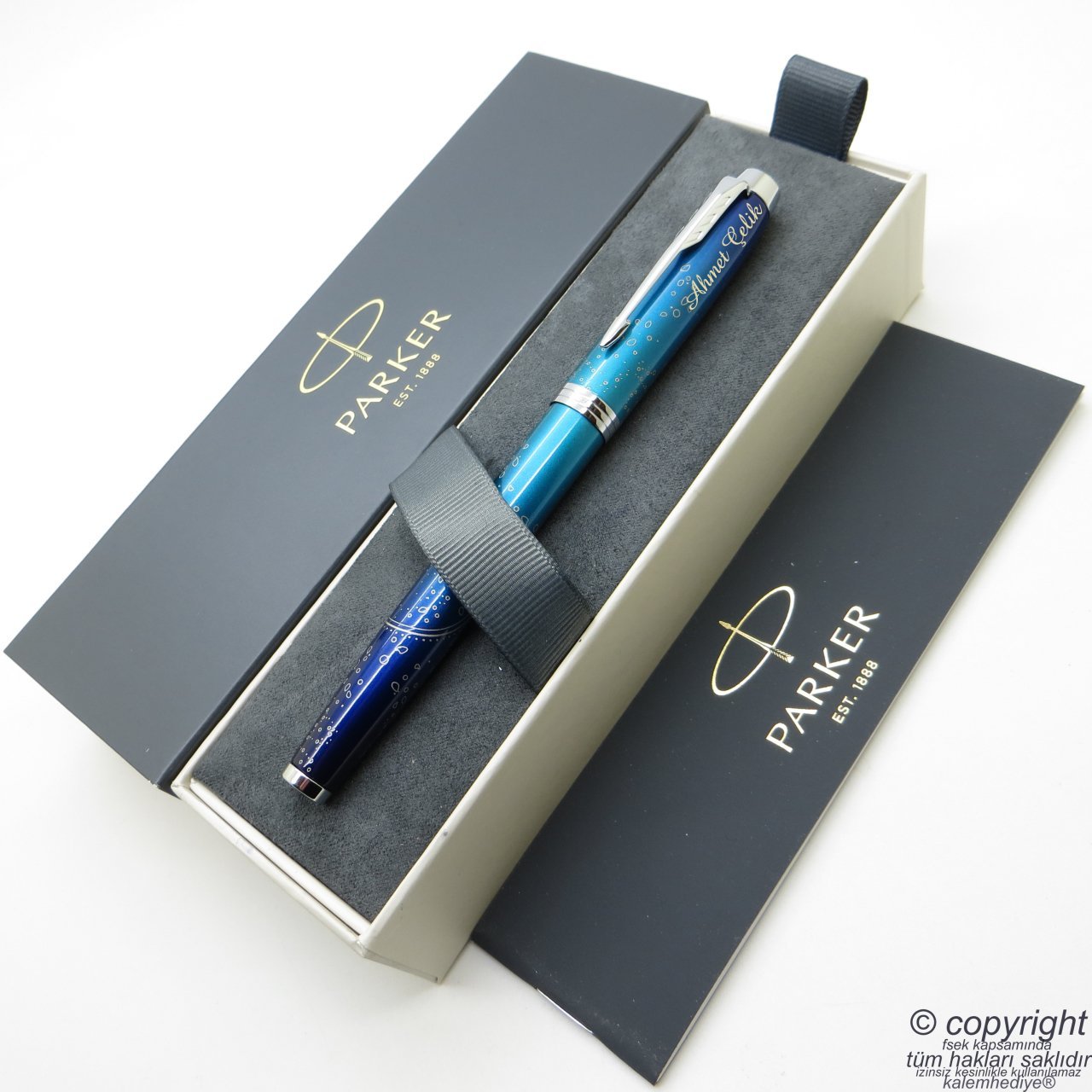Parker Im SE Submerge Mavi CT Roller Kalem | Parker Kalem | İsme Özel Kalem | Hediyelik Kalem