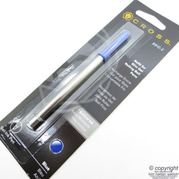 Cross 8910-2 Slim Roller için İnce Jel Roller Refill Mavi