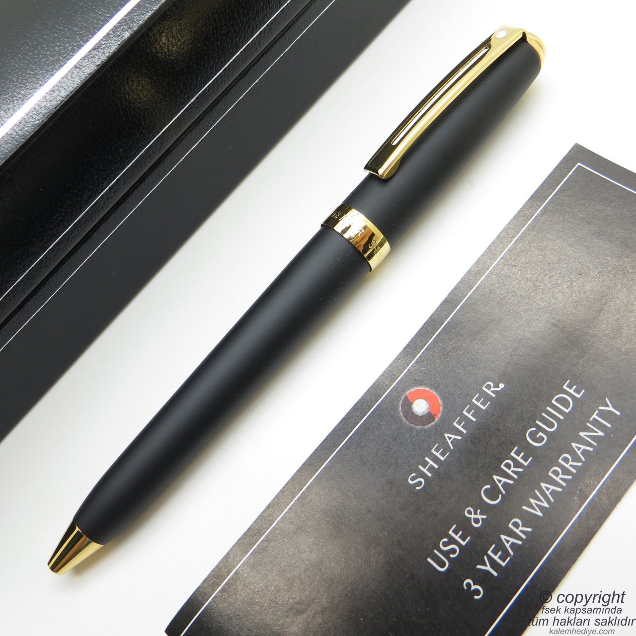 Sheaffer Prelude Mat Siyah Altın Tükenmez Kalem 346-2 | İsme Özel Kalem