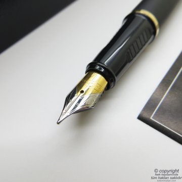 Sheaffer Prelude Mat Siyah Altın Dolma Kalem 346-0 | İsme Özel Kalem