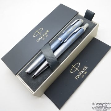 Parker Im SE Poral Mavi Gri CT Roller Kalem | Parker Kalem | İsme Özel Kalem | Hediyelik Kalem