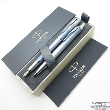 Parker Im SE Poral Mavi Gri CT Roller Kalem | Parker Kalem | İsme Özel Kalem | Hediyelik Kalem