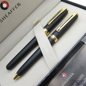 Sheaffer Prelude Mat Siyah Altın Dolma Kalem + Tükenmez Kalem Set 346 | İsme Özel Kalem Seti