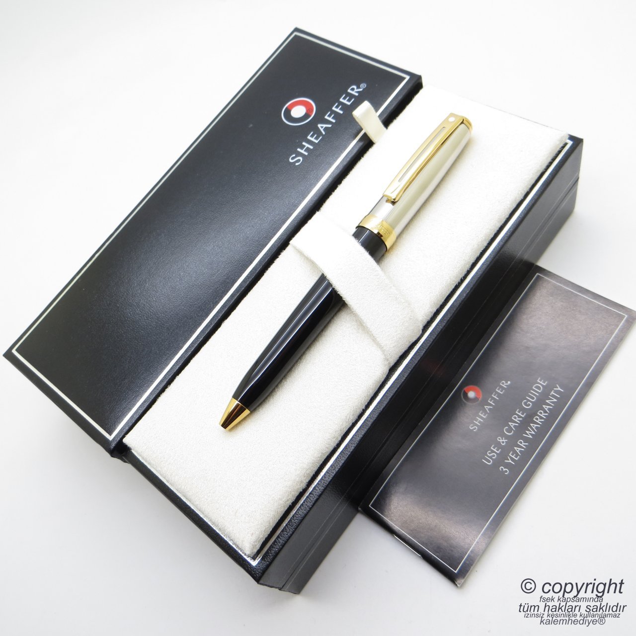 Sheaffer Prelude Paladyum Altın Tükenmez Kalem | İsme Özel Kalem