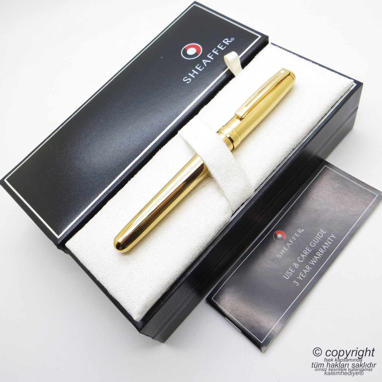 Sheaffer Prelude 23 Ayar Altın Kaplama Dolma Kalem | İsme Özel Kalem