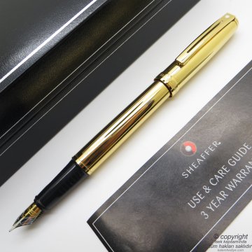 Sheaffer Prelude 23 Ayar Altın Kaplama Dolma Kalem | İsme Özel Kalem
