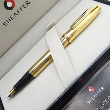 Sheaffer Prelude 23 Ayar Altın Kaplama Dolma Kalem | İsme Özel Kalem