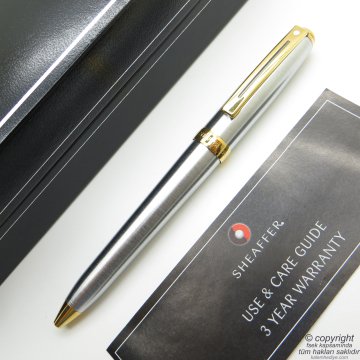 Sheaffer Prelude Krom Altın Tükenmez Kalem | İsme Özel Kalem
