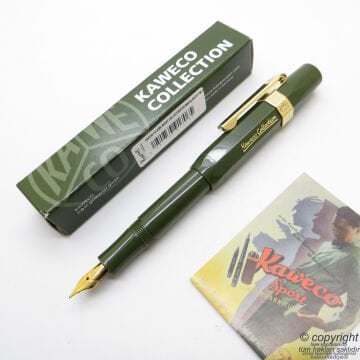 Kaweco Klasik Sport Collection Zeytin Dolma Kalem | İsme Özel Kalem Bold (kalın uç)